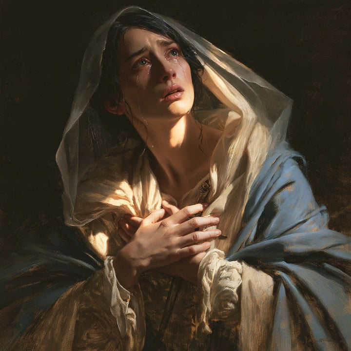 Our Lady of Sorrows - Mary Clasping Her Heart · Square n° 3