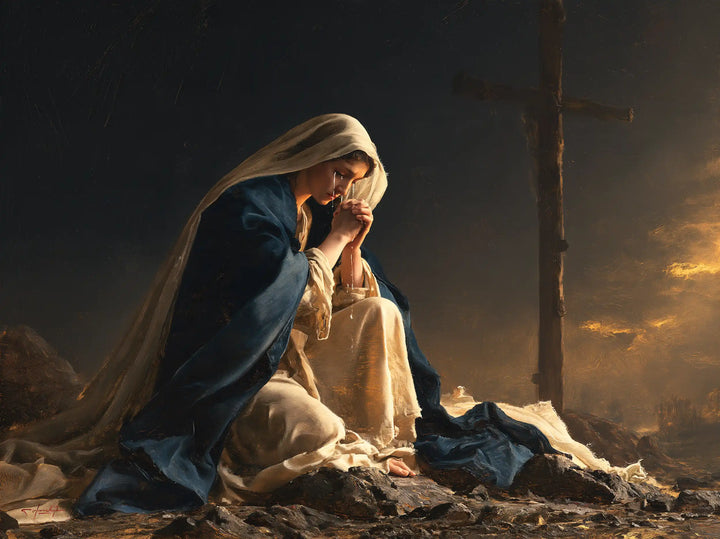 Our Lady of Sorrows - Mary Kneeling before the Cross · Landscape n° 1