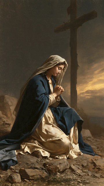 Our Lady of Sorrows - Mary Kneeling before the Cross · Portrait n° 3