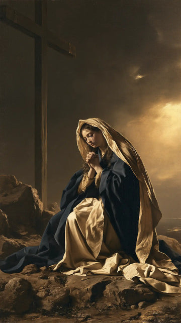 Our Lady of Sorrows - Mary Kneeling before the Cross · Portrait n° 7