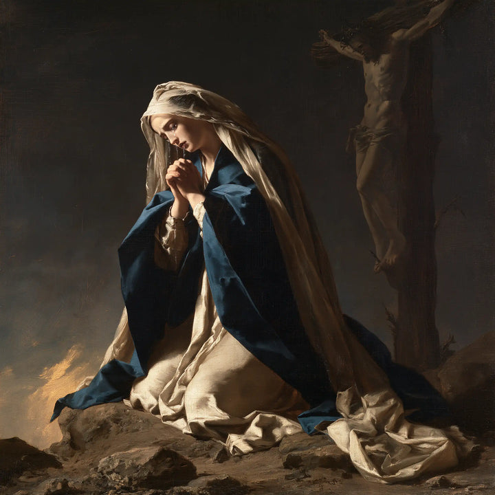 Our Lady of Sorrows - Mary Kneeling before the Cross · Square n° 5