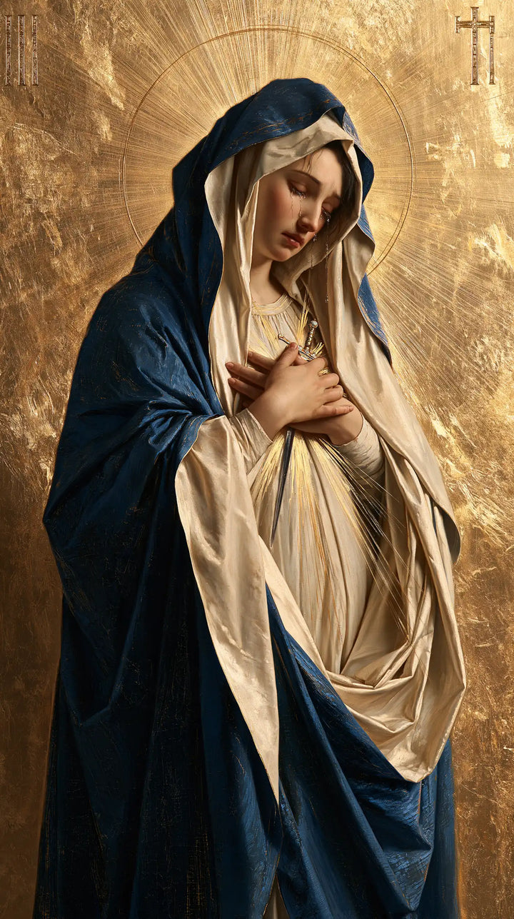 Our Lady of Sorrows - Sacred Gold · Portrait n° 6
