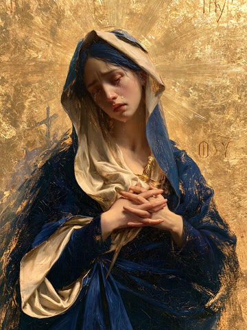 Our Lady of Sorrows - Sacred Gold · Portrait n° 17