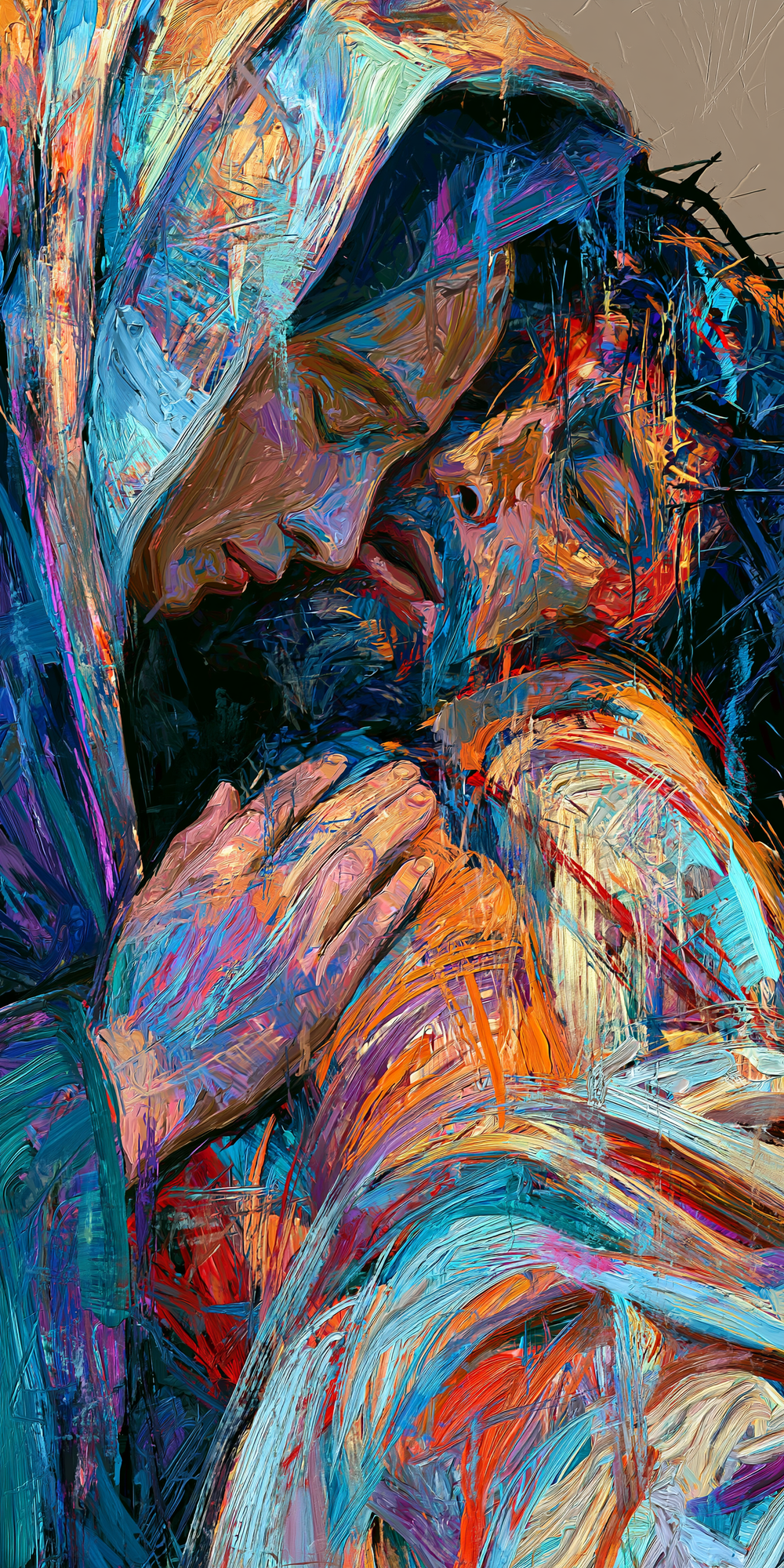 La Pietà - Expressionist · Portrait n° 1 - ศิลปะคริสเตียน