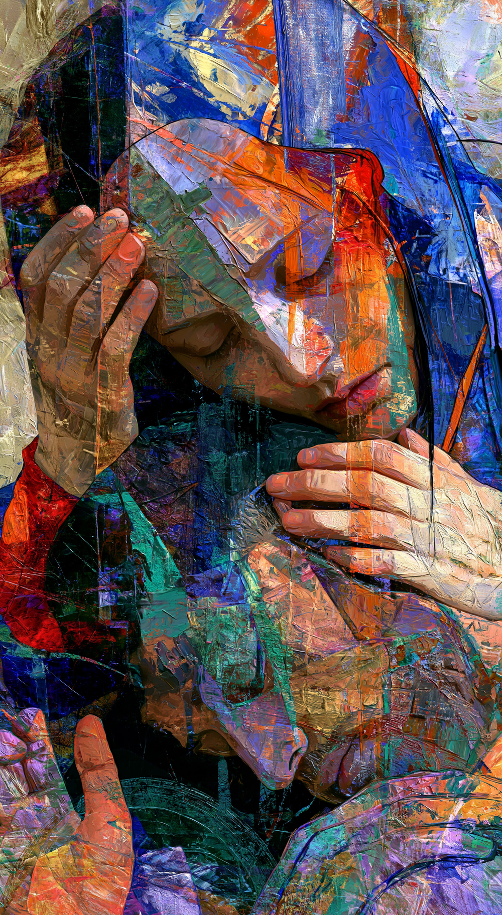 La Pietà - Expressionist · Portrait n° 3 - ศิลปะคริสเตียน