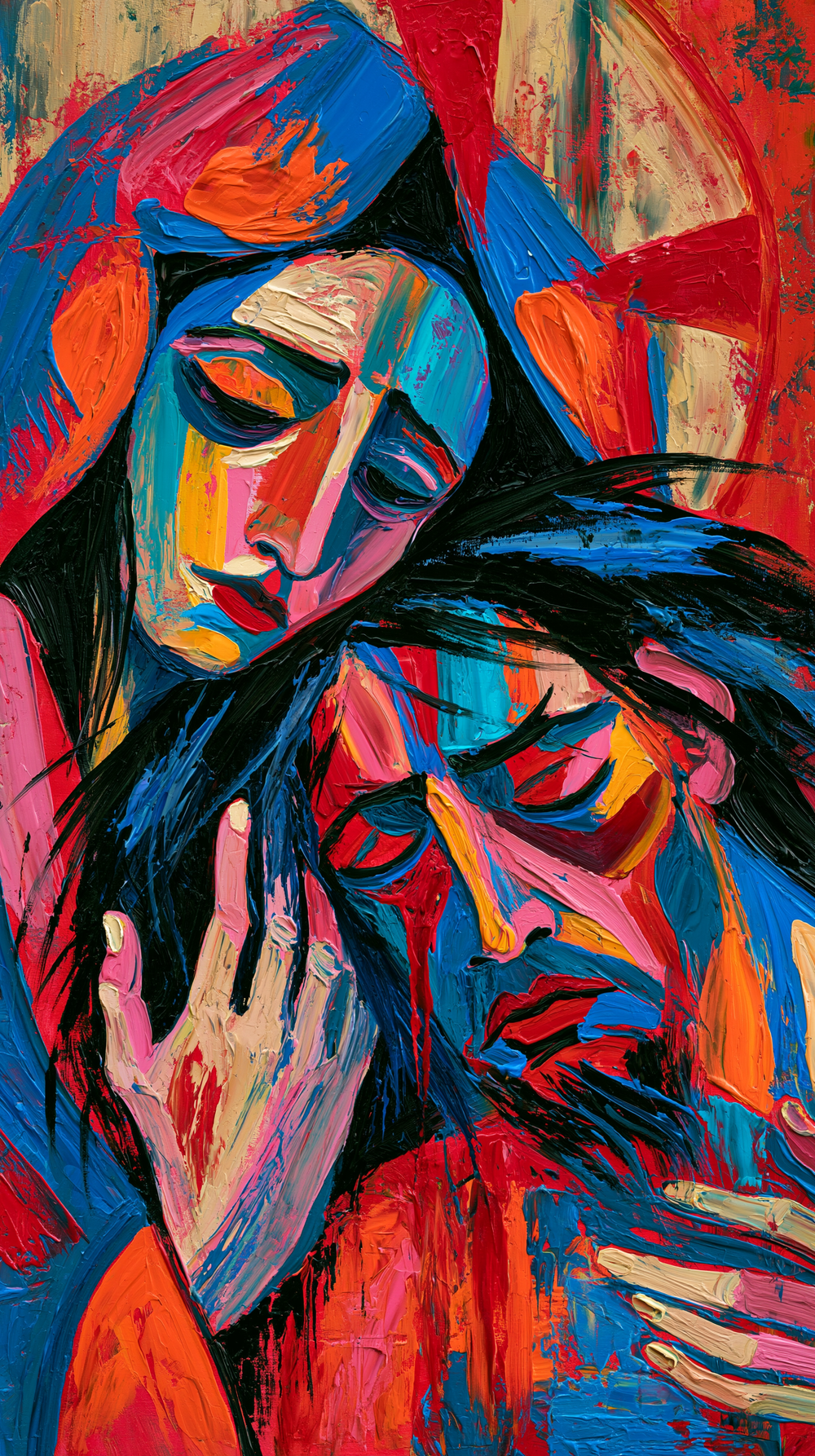 La Pietà - Expressionist · Portrait n° 6 - ศิลปะคริสเตียน