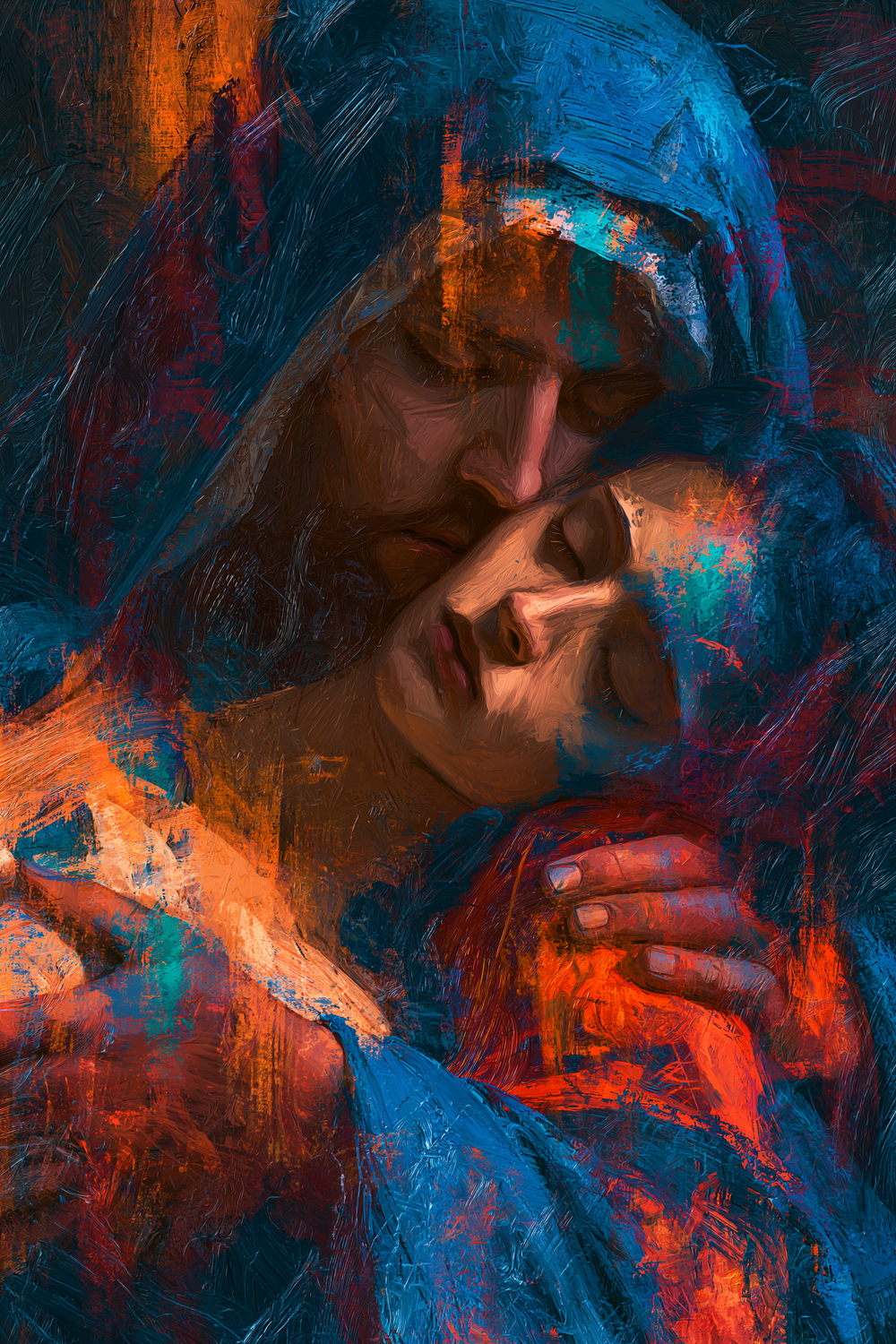 La Pietà - Expressionist · Portrait n° 7 - ศิลปะคริสเตียน