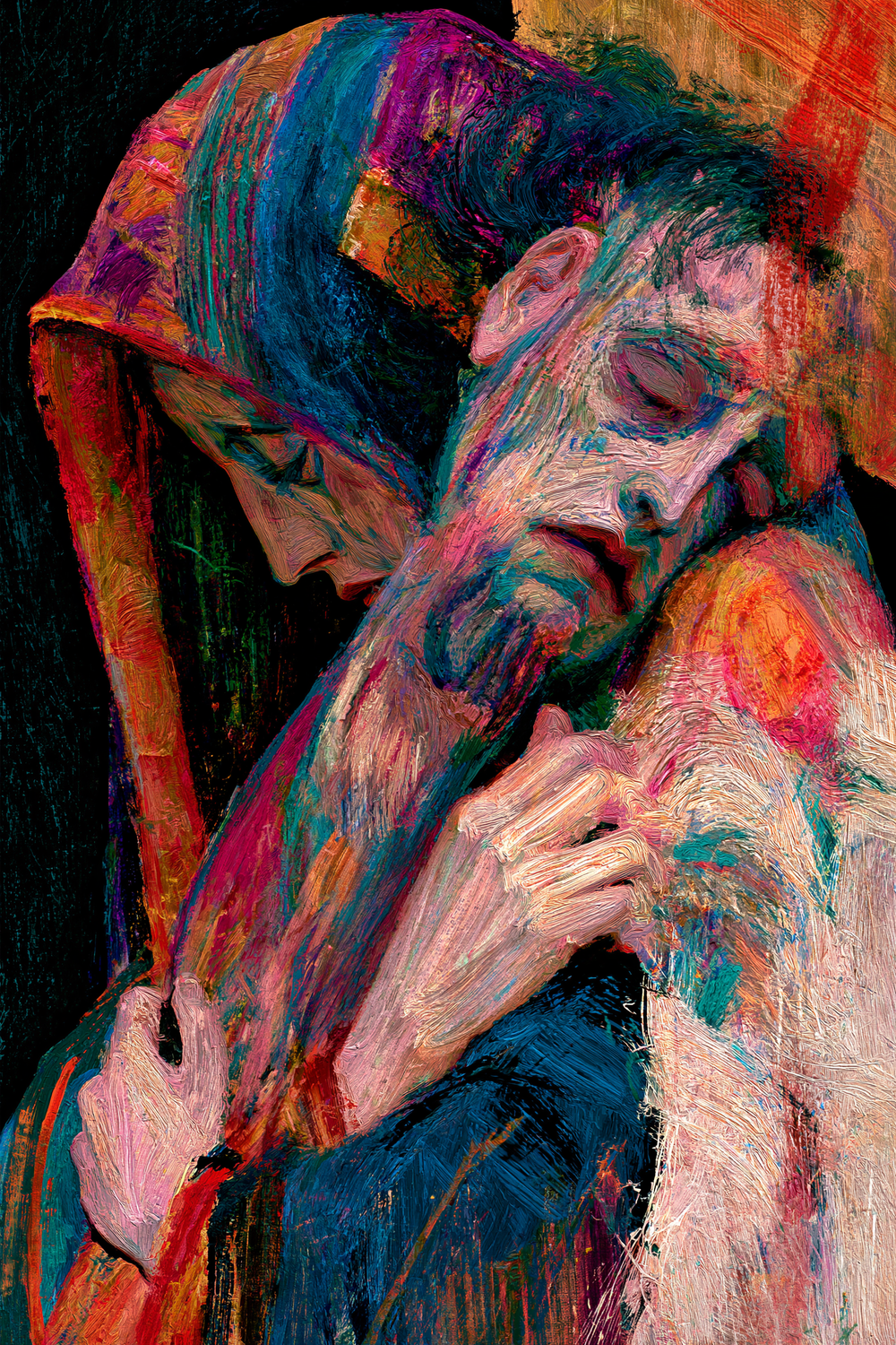 La Pietà - Expressionist · Portrait n° 8 - ศิลปะคริสเตียน