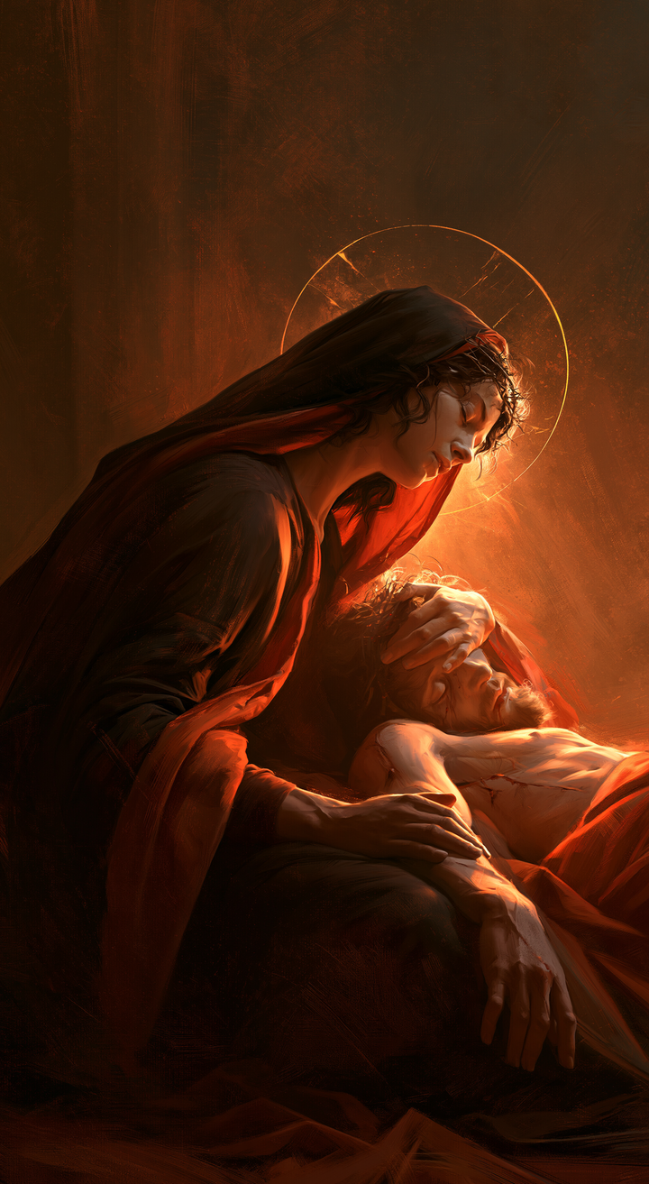 The Pietà - Eucharistic symbolism · Portrait n° 5