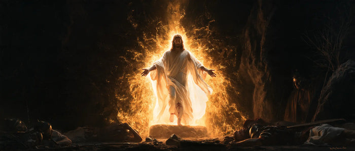 The Resurrection of Jesus Christ — The Stone beneath Dawning Glory