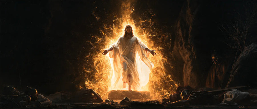 The Resurrection of Jesus Christ - Black and Gold · Landscape n° 19