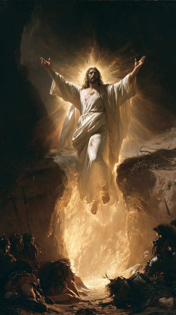 The Resurrection of Jesus Christ - Black and Gold · Portrait n° 8