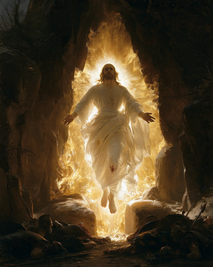 The Resurrection of Jesus Christ — Light between the Parted Stones