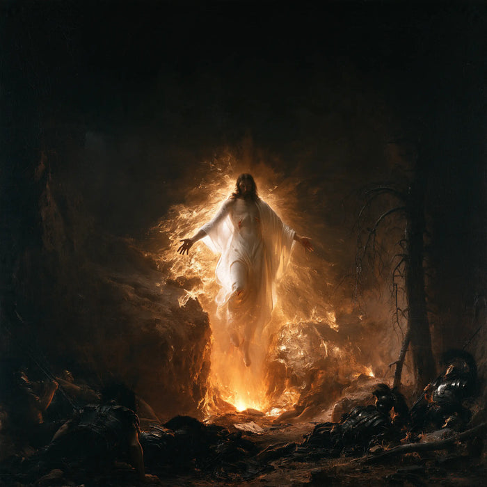 The Resurrection of Jesus Christ - Black and Gold · Square n° 1