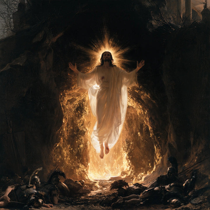 The Resurrection of Jesus Christ - Black and Gold · Square n° 6