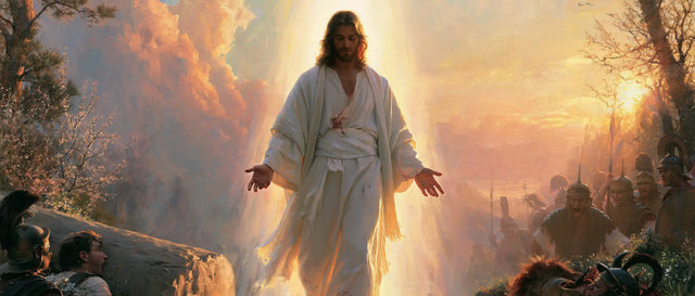 The Resurrection of Jesus Christ — The Red Mark in the Peaceful Dawn
