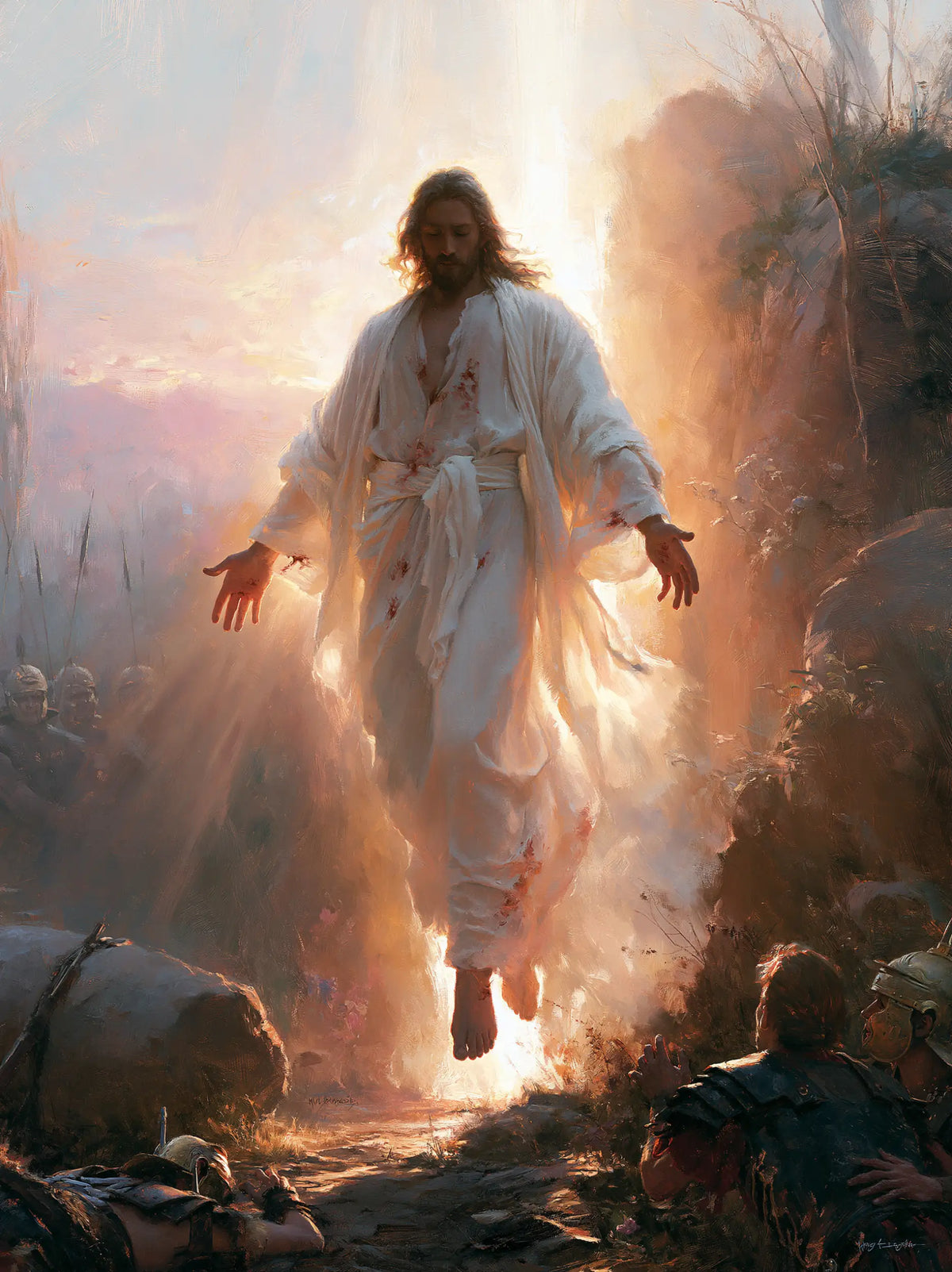 The Resurrection of Jesus Christ — The Red Trace in the Rose Ray