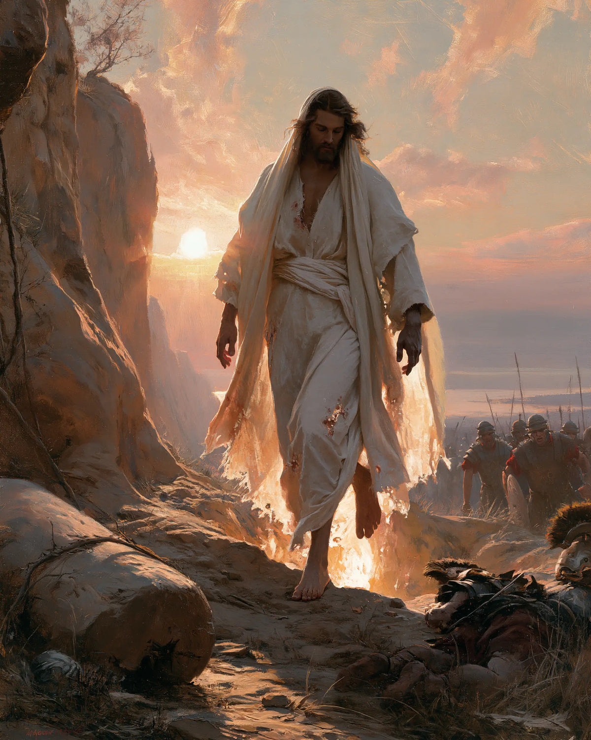 The Resurrection of Jesus Christ — The Humble Step before the Rose Sun