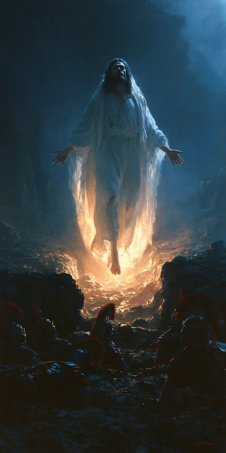 The Resurrection of Jesus Christ - Midnight-blue Chiaroscuro · Portrait n° 3