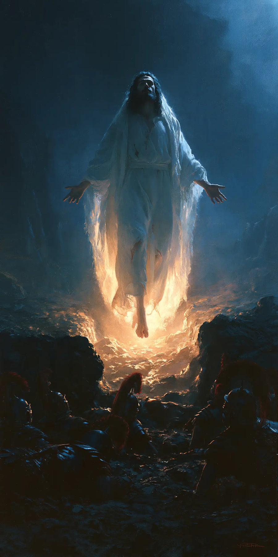The Resurrection of Jesus Christ - Midnight-blue Chiaroscuro · Portrait n° 3
