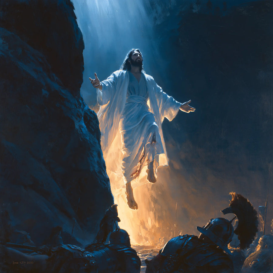 The Resurrection of Jesus Christ - Midnight-blue Chiaroscuro · Square n° 2