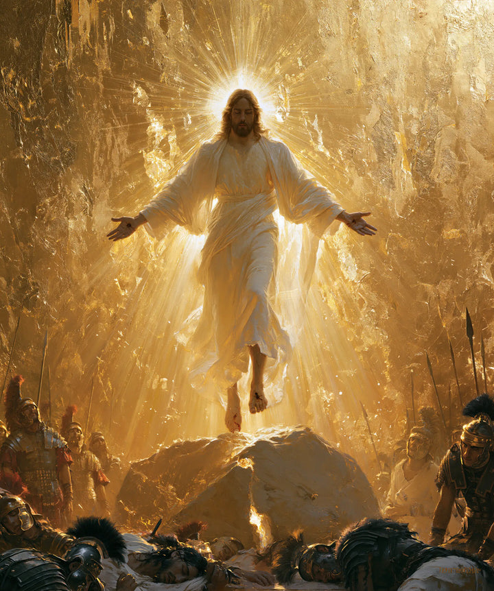 The Resurrection of Jesus Christ — Radiance above the Broken Rock
