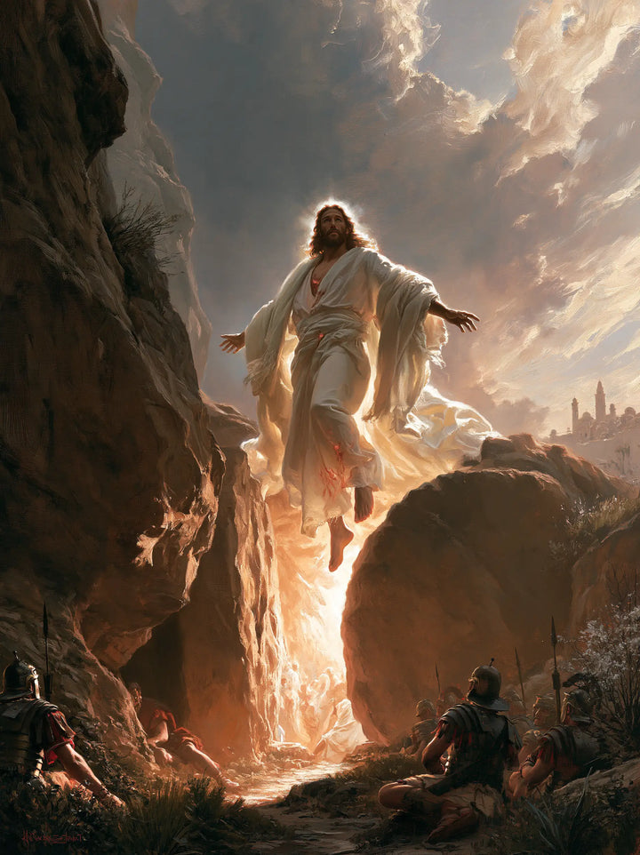 The Resurrection of Jesus Christ — Light behind the Standing Rock