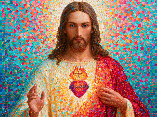 Sacred Heart of Jesus – Pointillist & Neo-Impressionist · Landscape no. 1