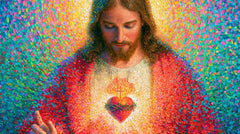 Sacred Heart of Jesus – Pointillist & Neo-Impressionist · Landscape no. 3