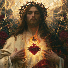 Sacred Heart of Jesus – Symbolist · Square no. 8