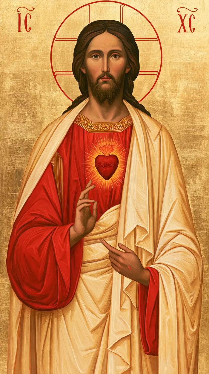 Sacred Heart of Jesus - Contemporary Byzantine · Portrait n° 5