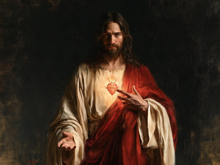 The Sacred Heart of Jesus — The Palm Reaching into Shadow