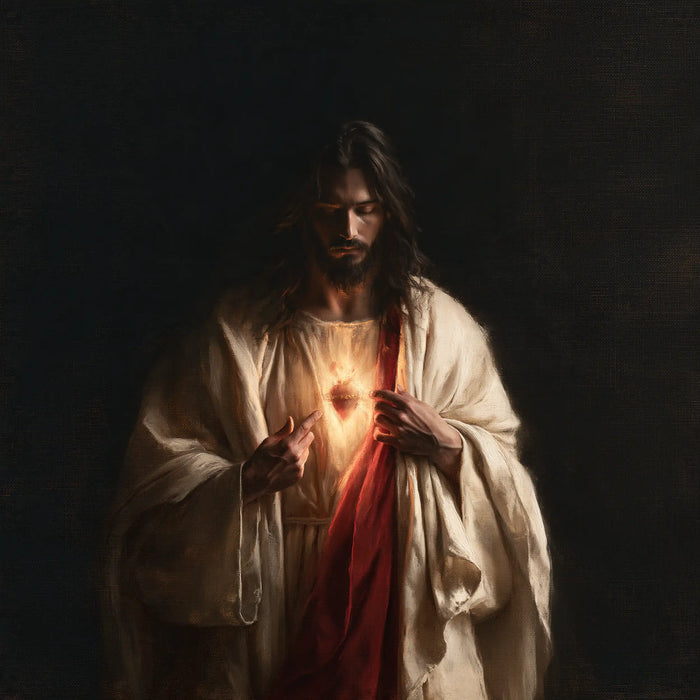 Sacred Heart of Jesus - Contemporary Minimalism · Square n° 3
