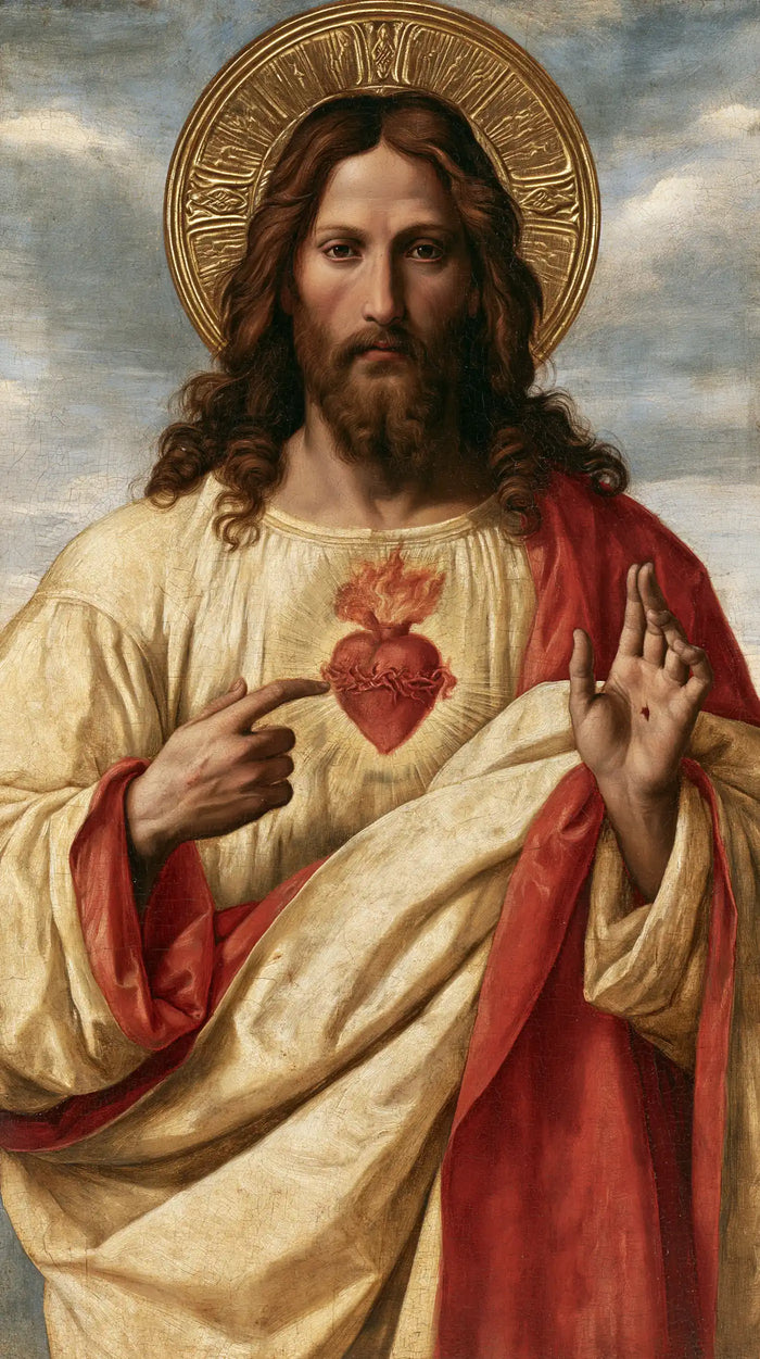 Sacred Heart of Jesus - Florentine Renaissance · Portrait n° 5