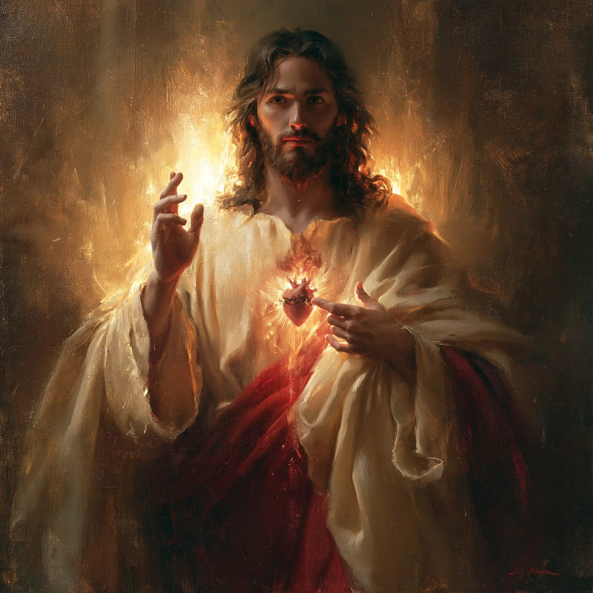 Sacred Heart of Jesus - The Heart as Central Symbol · Square n° 5