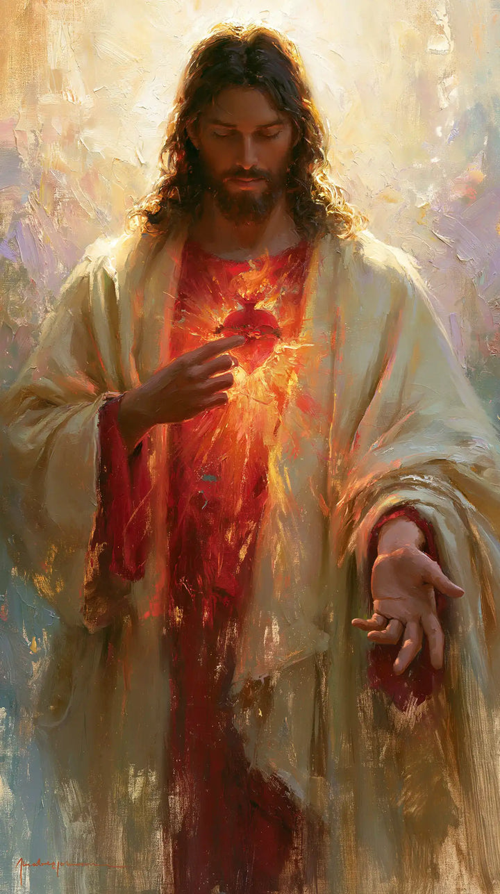 Sacred Heart of Jesus - Impressionist · Portrait n° 2