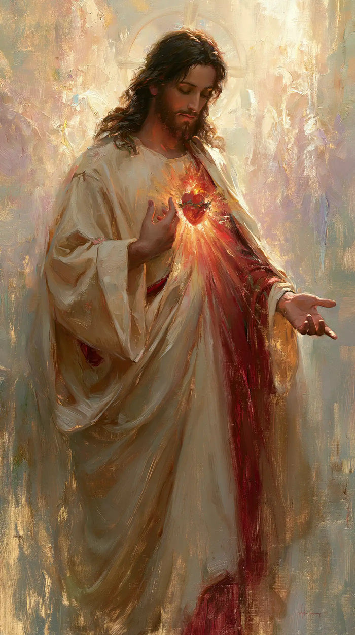 Sacred Heart of Jesus - Impressionist · Portrait n° 3
