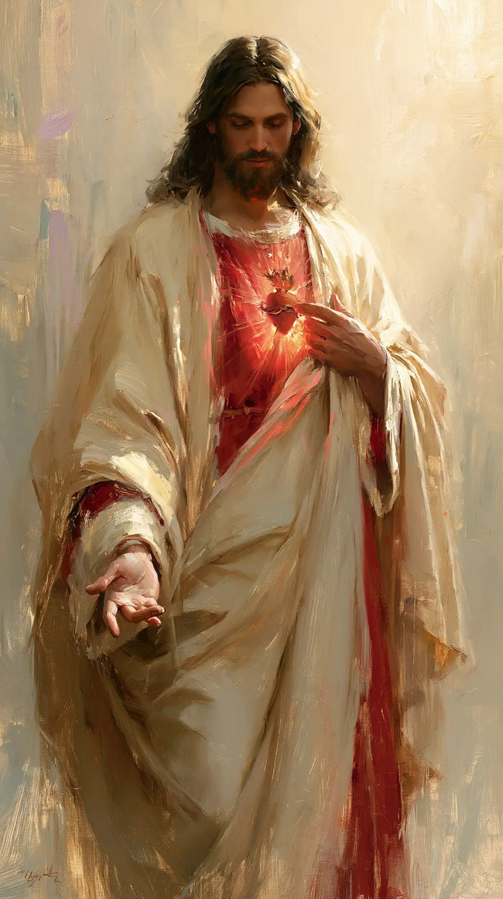 Sacred Heart of Jesus - Impressionist · Portrait n° 6