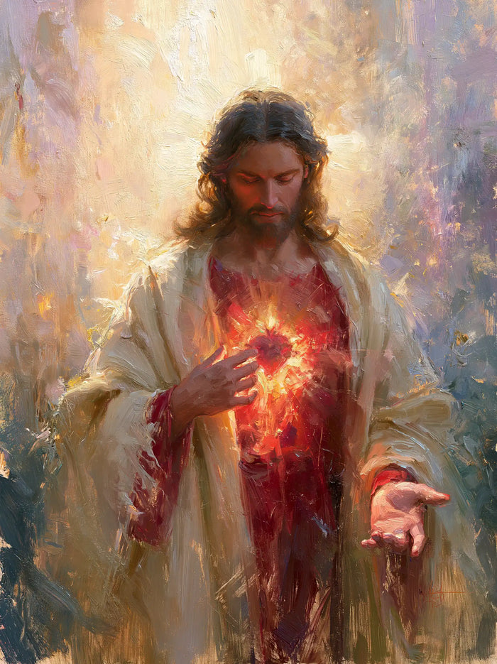 Sacred Heart of Jesus - Impressionist · Portrait n° 8