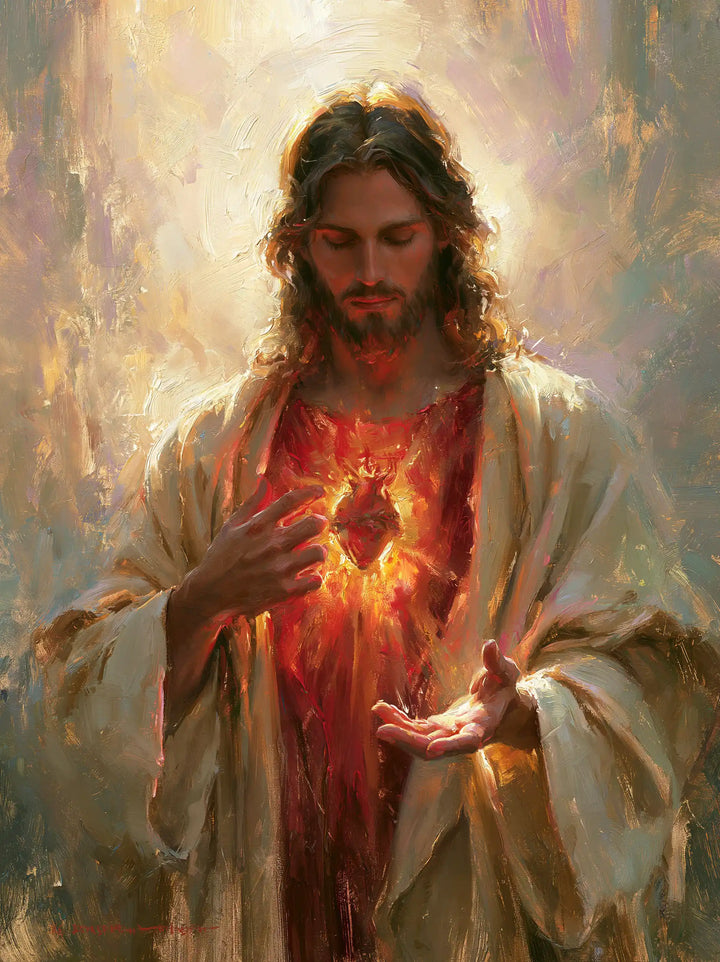 Sacred Heart of Jesus - Impressionist · Portrait n° 9