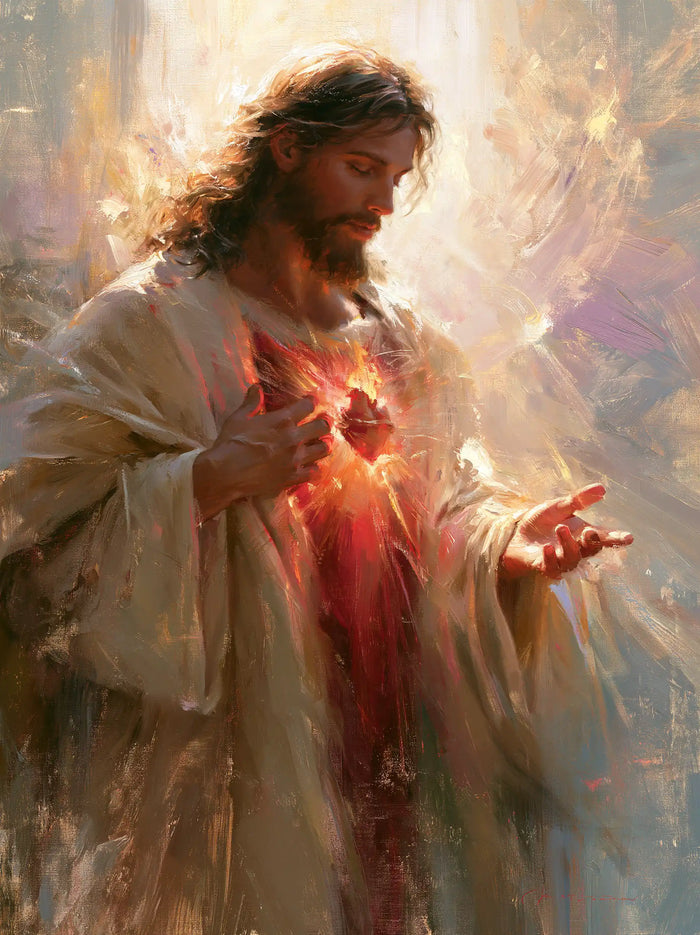 Sacred Heart of Jesus - Impressionist · Portrait n° 10