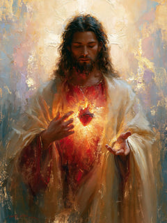 The Sacred Heart of Jesus — The Heart in the Shimmer of Colours
