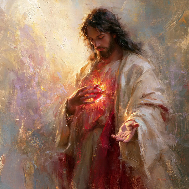 Sacred Heart of Jesus - Impressionist · Square n° 1