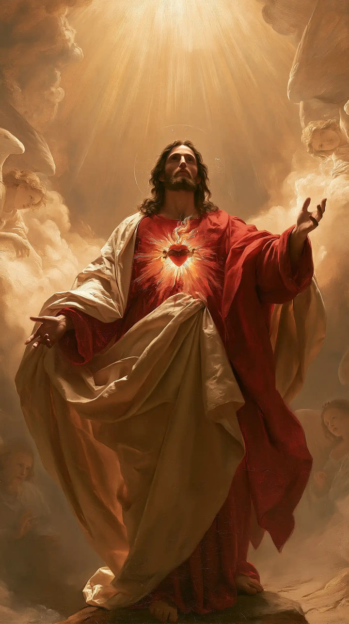 Sacred Heart of Jesus - Jesus as Divine Light · Portrait n° 2