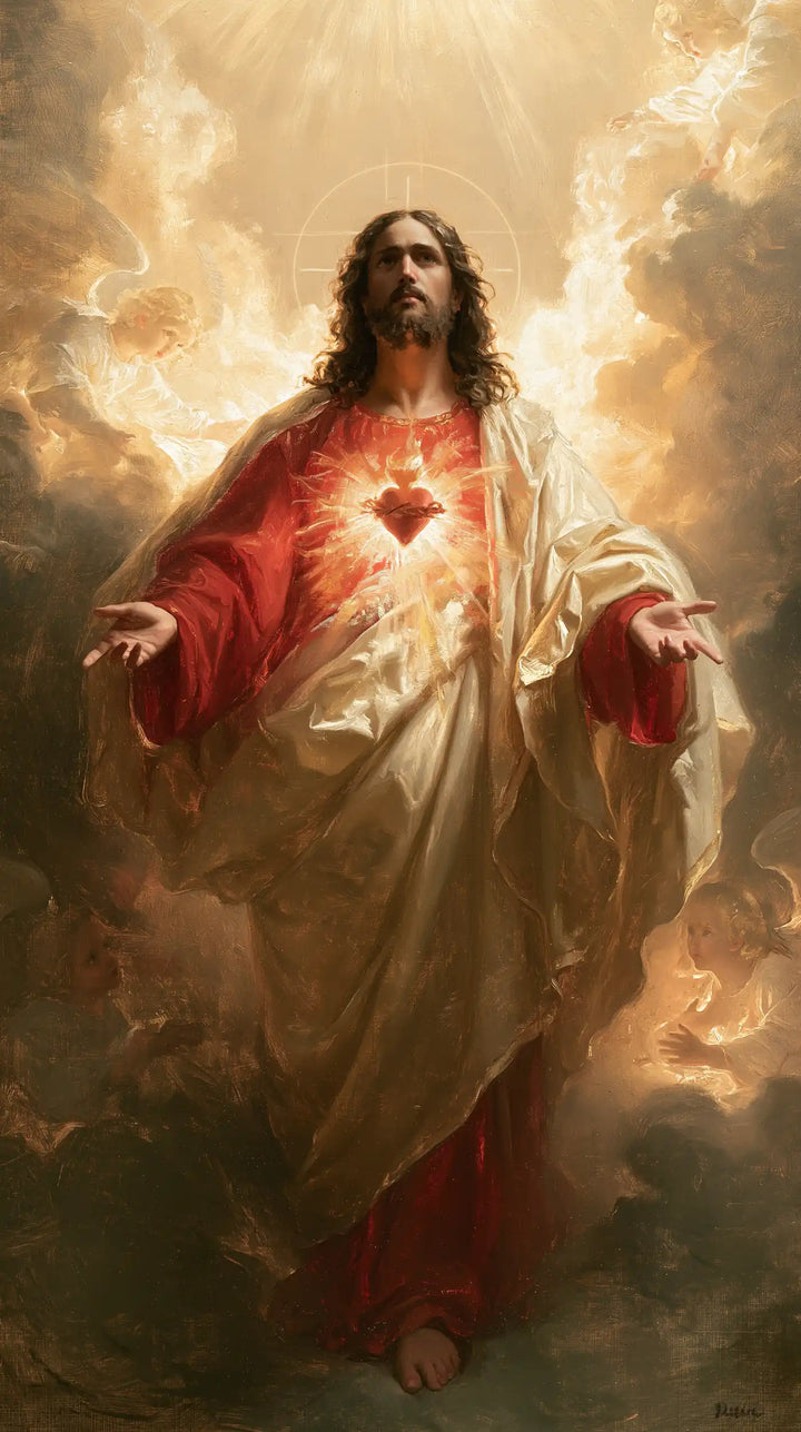Sacred Heart of Jesus - Jesus as Divine Light · Portrait n° 4