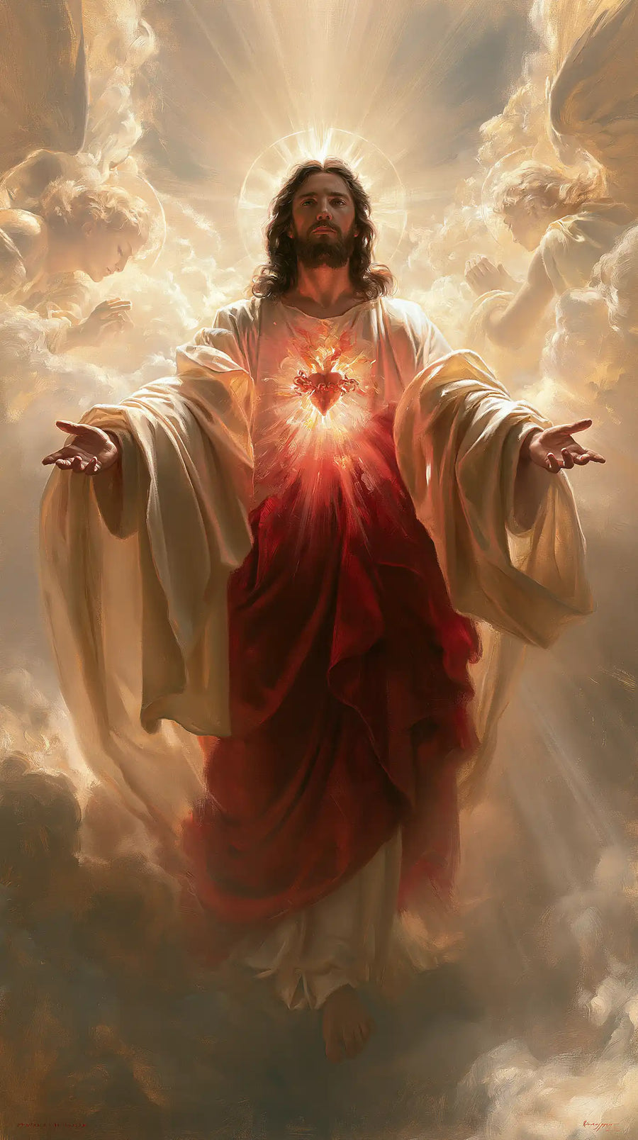 Sacred Heart of Jesus - Jesus as Divine Light · Portrait n° 6