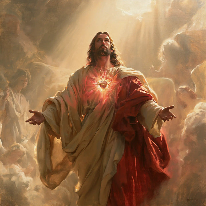 Sacred Heart of Jesus - Jesus as Divine Light · Square n° 3