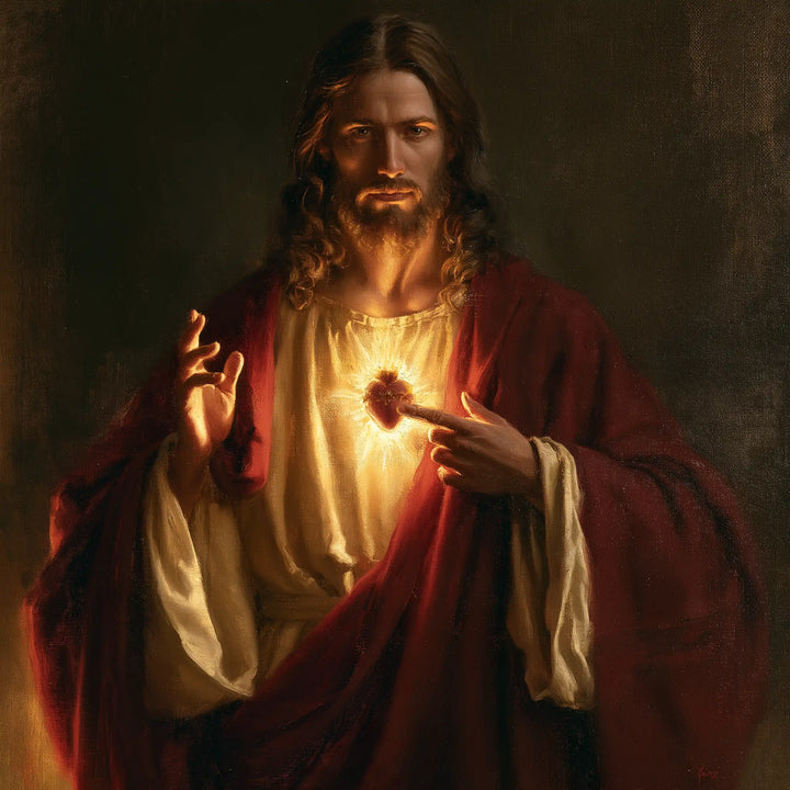 Sacred Heart of Jesus - Psychological Close-Up · Square n° 1