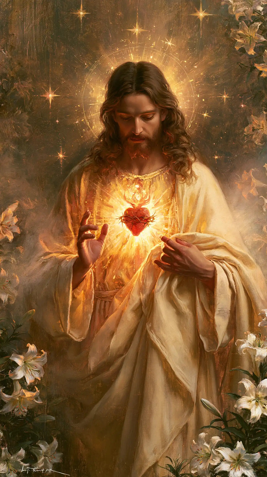 Sacred Heart of Jesus - Symbolist · Portrait n° 5