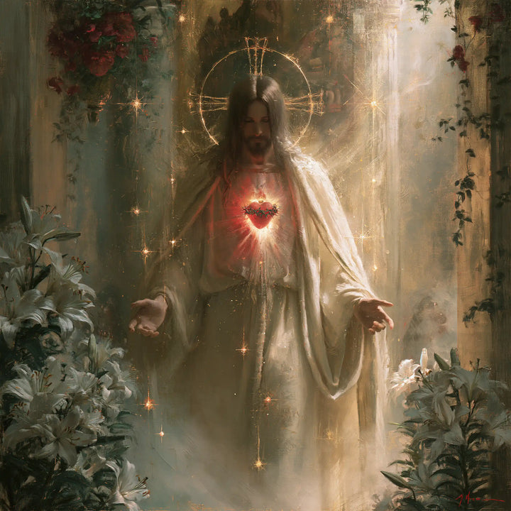 Sacred Heart of Jesus - Symbolist · Square n° 1
